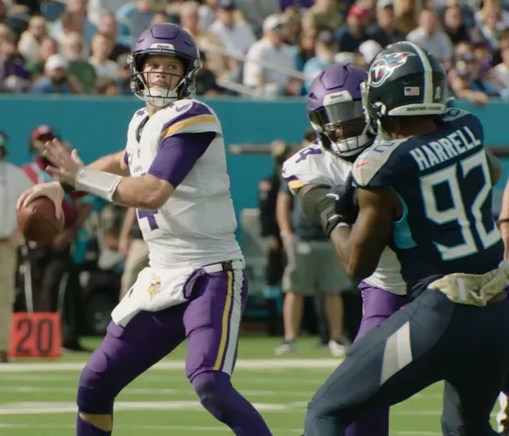 2024 Titans vs Vikings Sam Darnold (cropped)