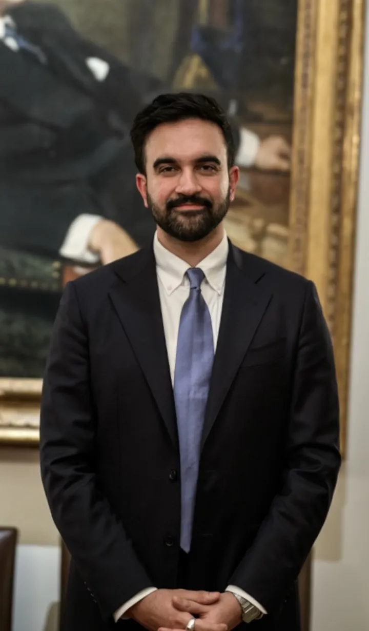 Zohran Mamdani at The White House (portrait)