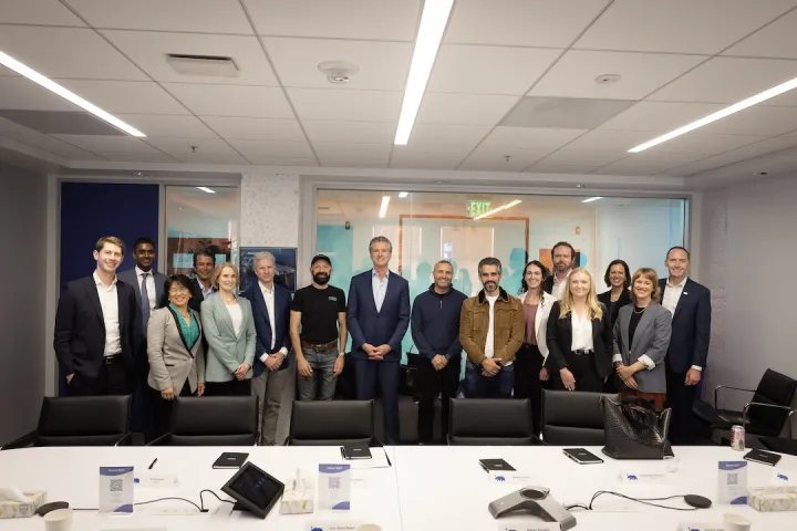 California governor Newsom meeting with tech industry leaders (2026)