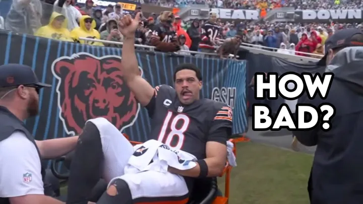 Caleb Williams Carted Off with Painful Leg Injury - Doctor Explains