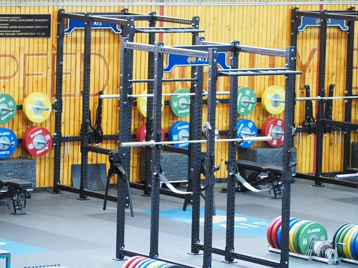Free weight for exercises in a gym