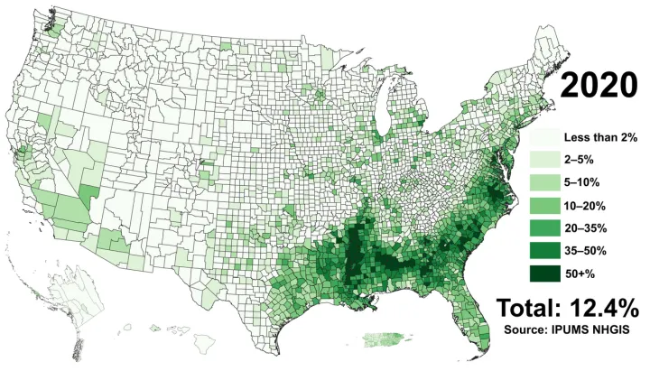 Black Americans 2020 County