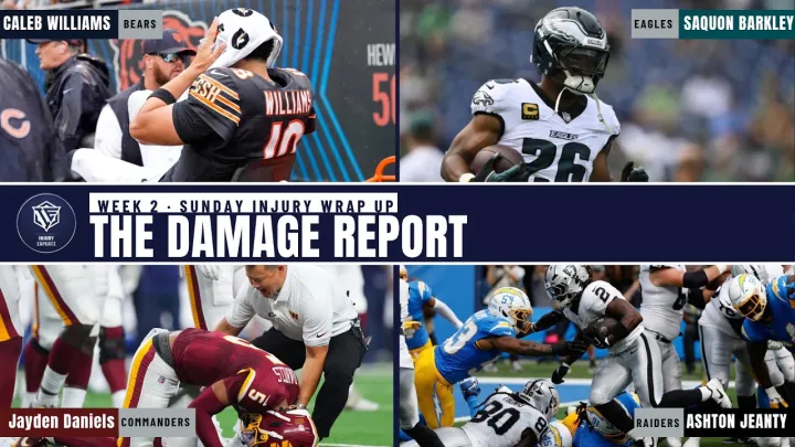 The Damage Report - Week 2 Injury Wrap Up