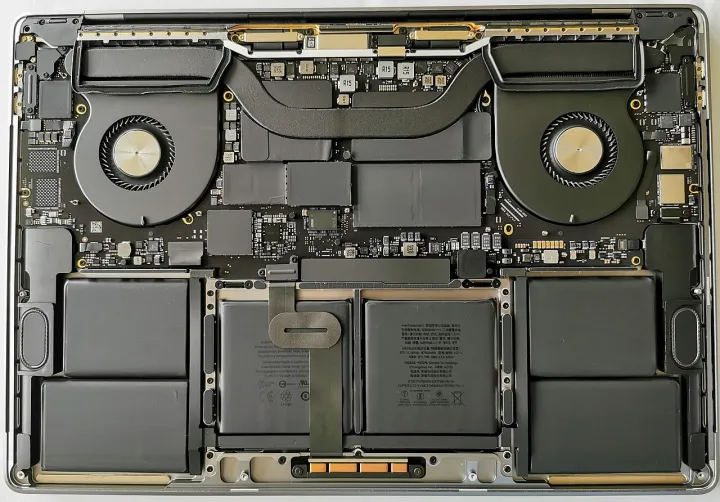 Teardown of MacBook Pro 16 inch laptop