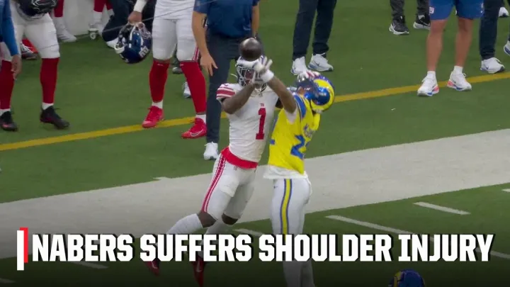 Malik Nabers questionable to return after shoulder injury | ESPN NFL