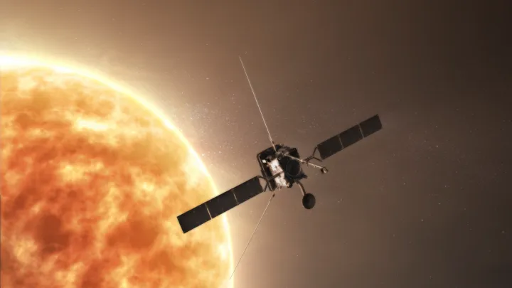Solar Orbiter orbiting the Sun
