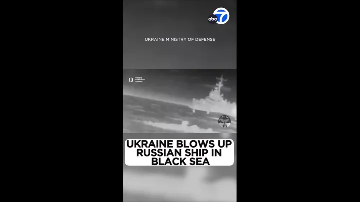 Ukrainian drones sink Russian warship in Black Sea