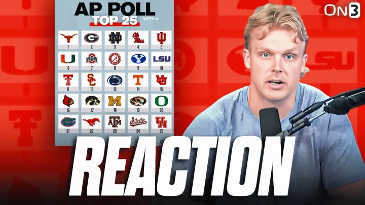 College Football AP Poll Top 25 Ranking REACTION