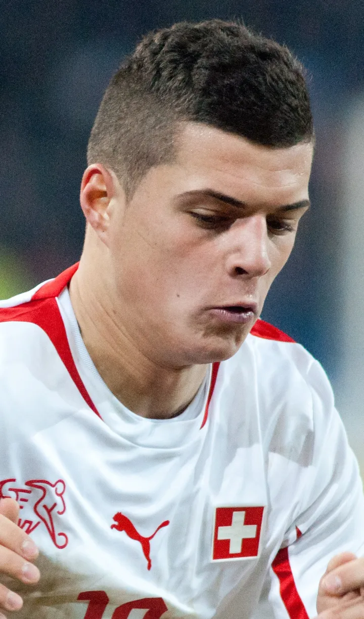 Granit Xhaka - Switzerland 2012 (cropped)