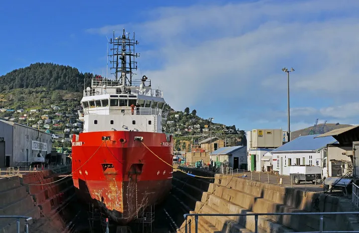 Pacific Runner. Dry dock Lyttelton (48377446646)