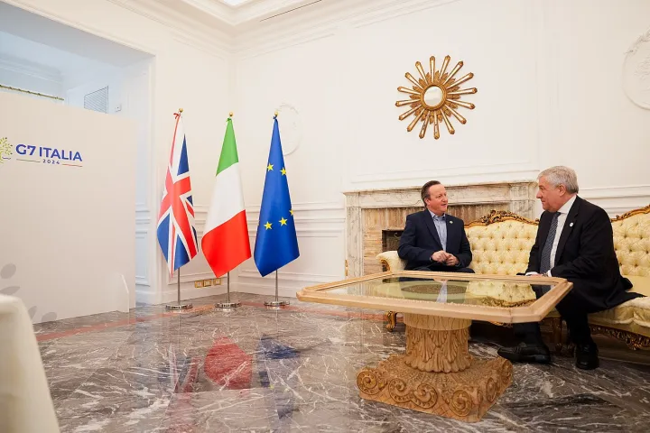 Foreign Secretary David Cameron visits Italy for the G7 Summit (53662254125)