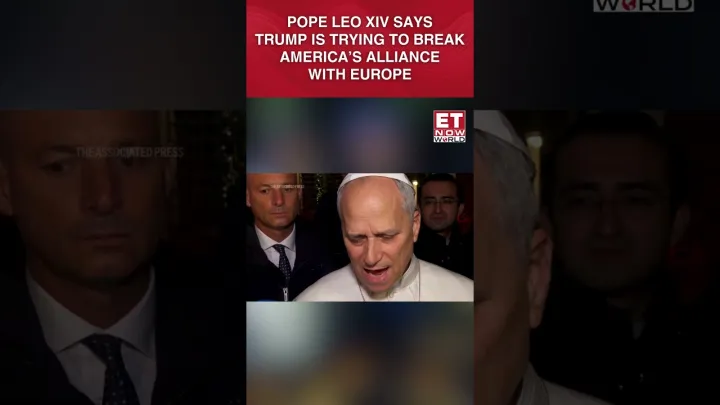 Pope Leo XIV Says Donald Trump's Remarks About Europe Trying To "Break Apart Alliance"