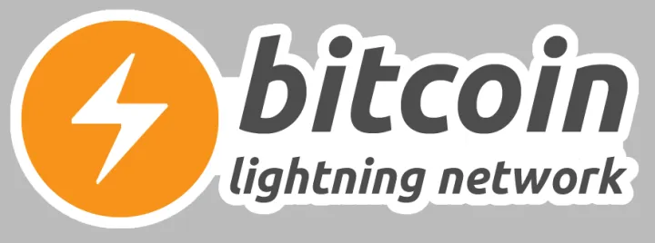 Bitcoin lightning sticker