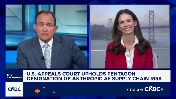 U.S. appeals court uphold's Pentagon designation of Anthropic as supply chain risk