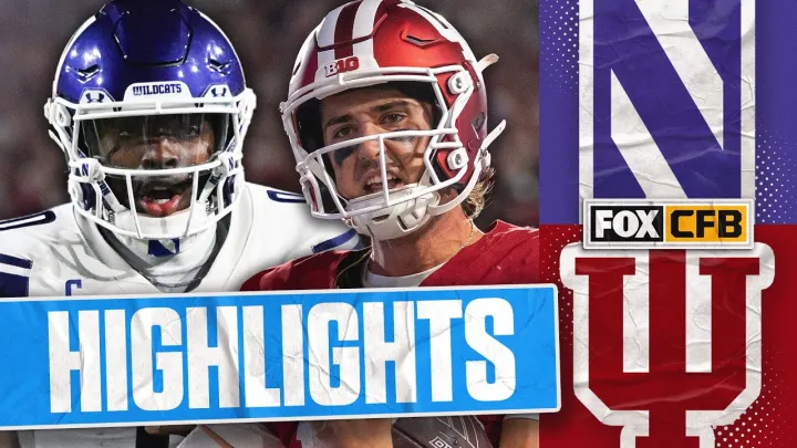 Northwestern Wildcats vs No. 5 Indiana Hoosiers Highlights 🏈 FOX College Football