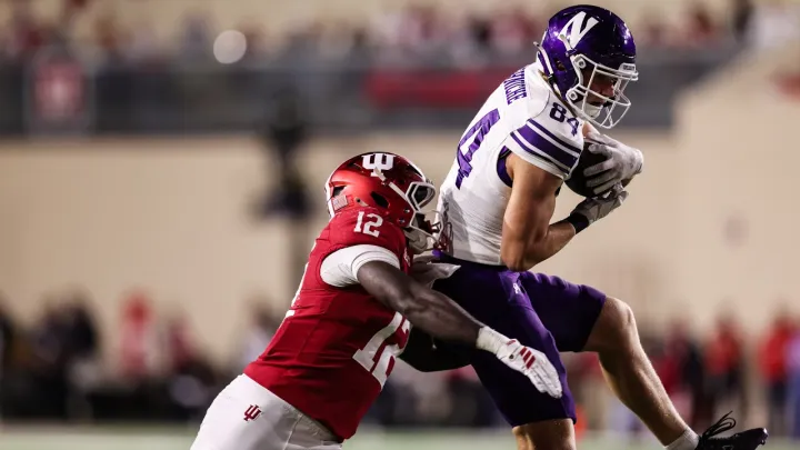 Football - 'Cats Take No. 5 Indiana to the Brink, Fall 29-23 (9/25/26)