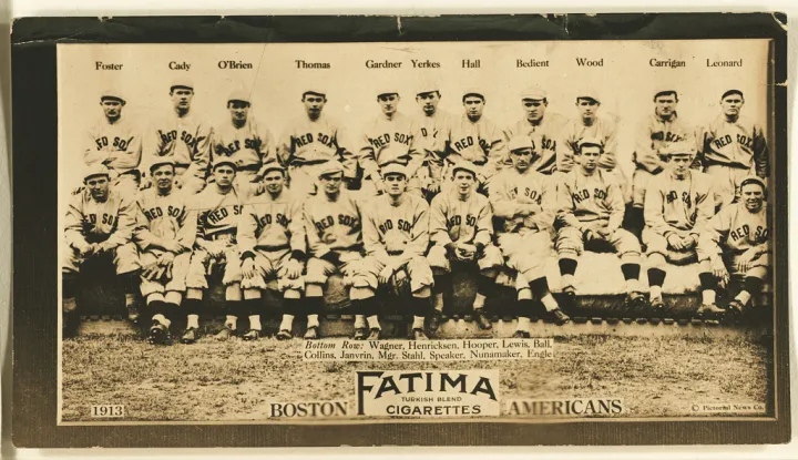 Boston Red Sox, baseball card portrait LCCN2007685725