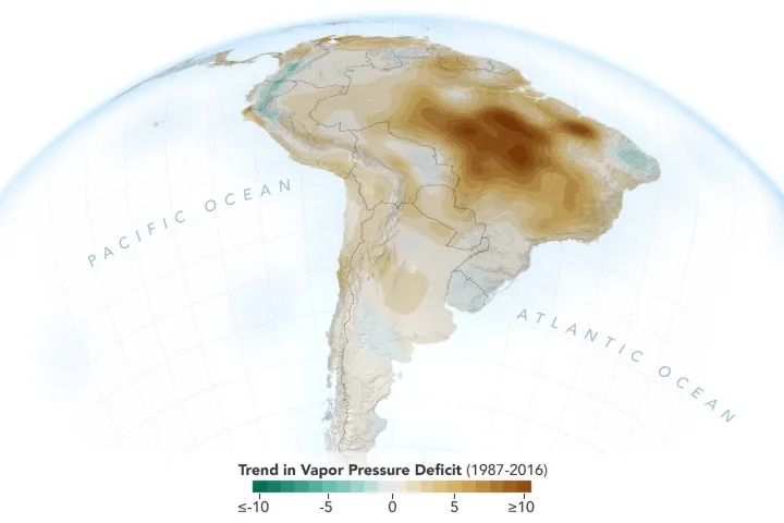 New Study Shows Atmosphere in the Amazon Drying Out - PIA23425.tiff