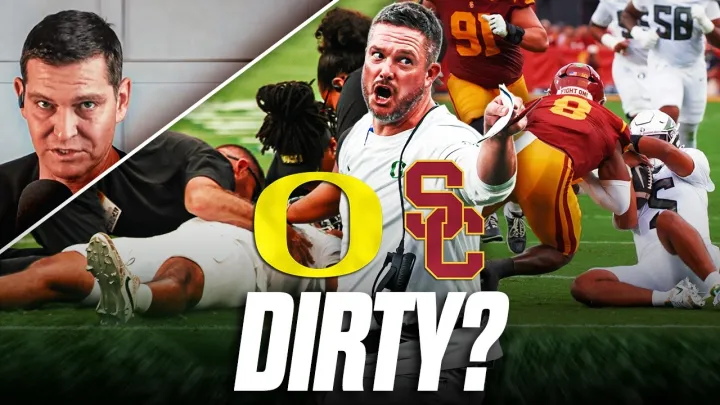 Oregon QB Dante Moore CARTED OFF after late hit vs USC: Was it dirty?