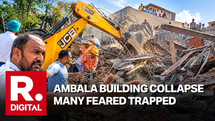 Ambala Building Collapse: Three-Storey Structure Caves In, Several Laborers Feared Trapped