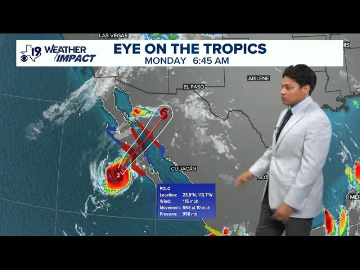 Hurricane Polo could cause life-threatening flooding in Mexico’s Baja California peninsula