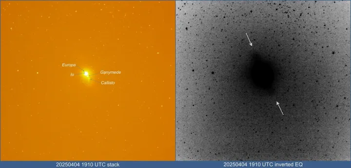 Cloud of neutral sodium near Jupiter