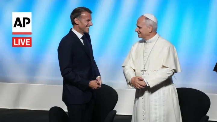 LIVE: Pope Leo XIV speaks on European unity during France visit