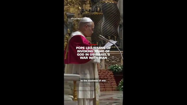 Pope Leo warns of invoking name of God in US-Israel's war with Iran