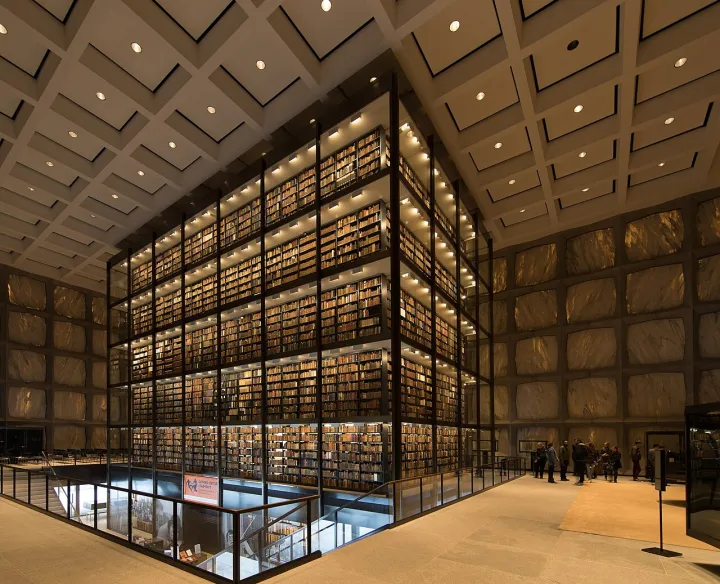 20170420 Beinecke Rare Book Library Interior Yale University New Haven Connecticut