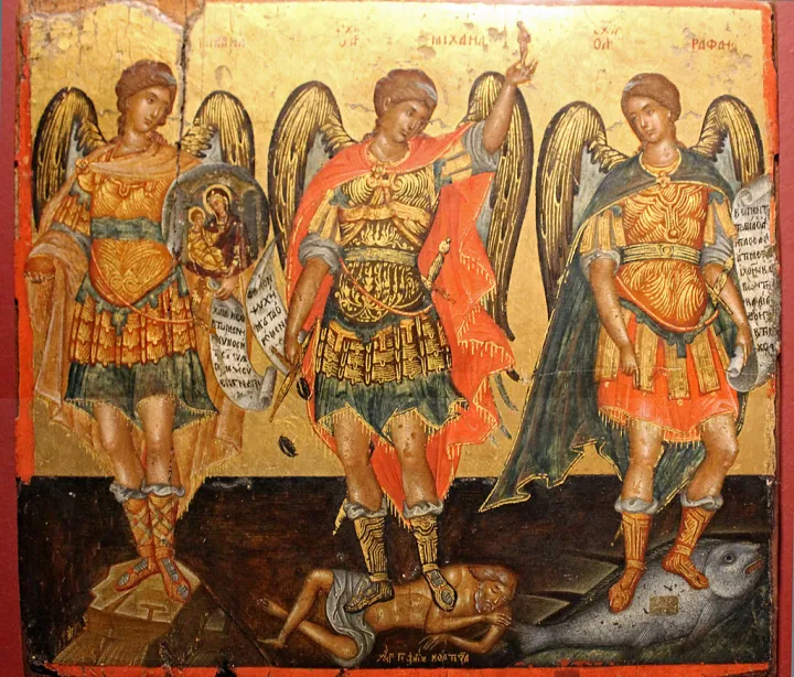 Georgios Kortezas The Archangels Michael, Gabriel and Raphael