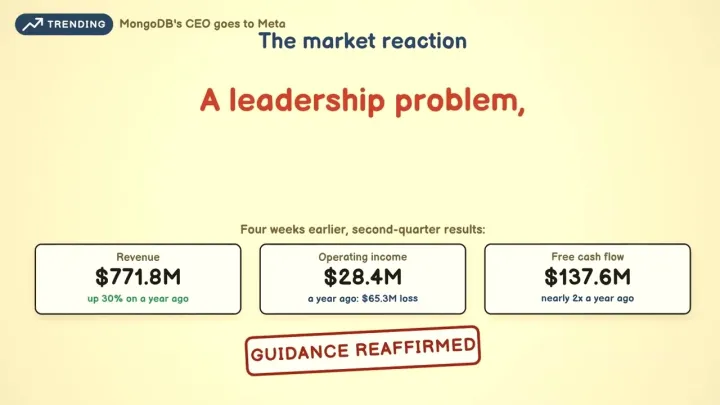 MongoDB's CEO just left for Meta. Why it matters