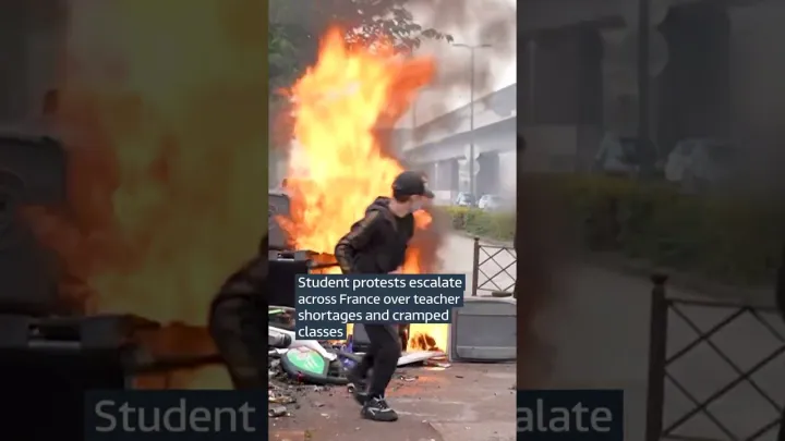 Student protests escalate across France over cramped classes and teacher shortages