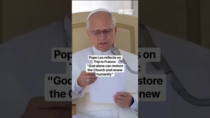 Pope Leo says “rebirth” is key to understanding his France trip
