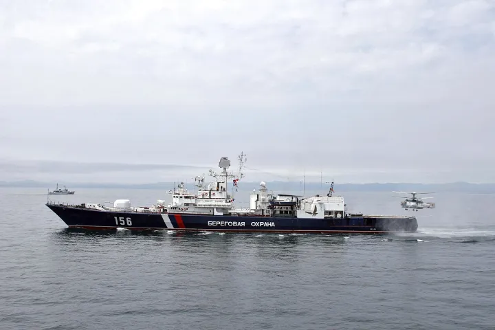 RIAN archive 400845 Large-scale Russian-Japanese exercise in Sakhalin to prevent criminal activity at sea