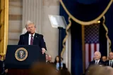 President Donald Trump delivers inaugural address