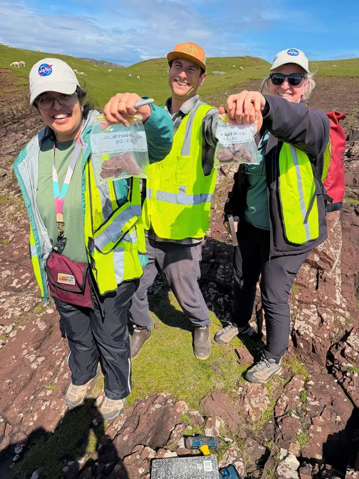kalucha samples scotland, NASA