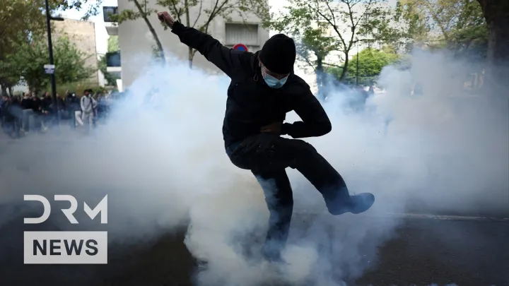 JUST IN: Riot Police Clash With French Students Protesting School Resource Shortages | AM1B