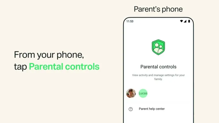 About parental controls for teens on WhatsApp