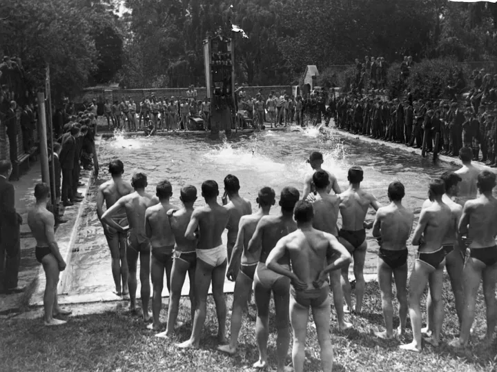 Swimming sports day at Christ's College