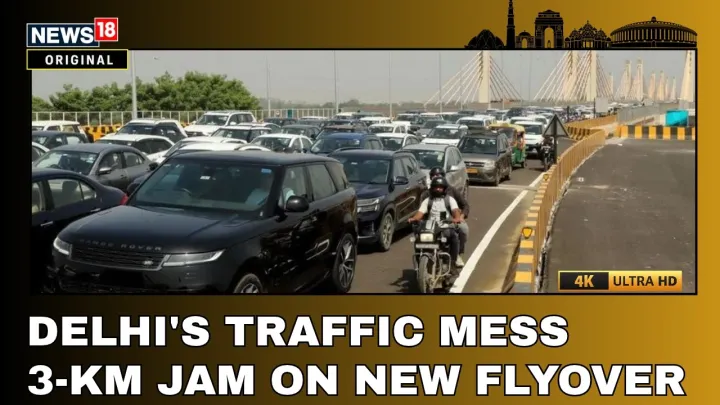 Barapullah Phase III Flyover Opens | 3-Km Jam Leaves Commuters Stuck In Delhi | Traffic Chaos | 4K