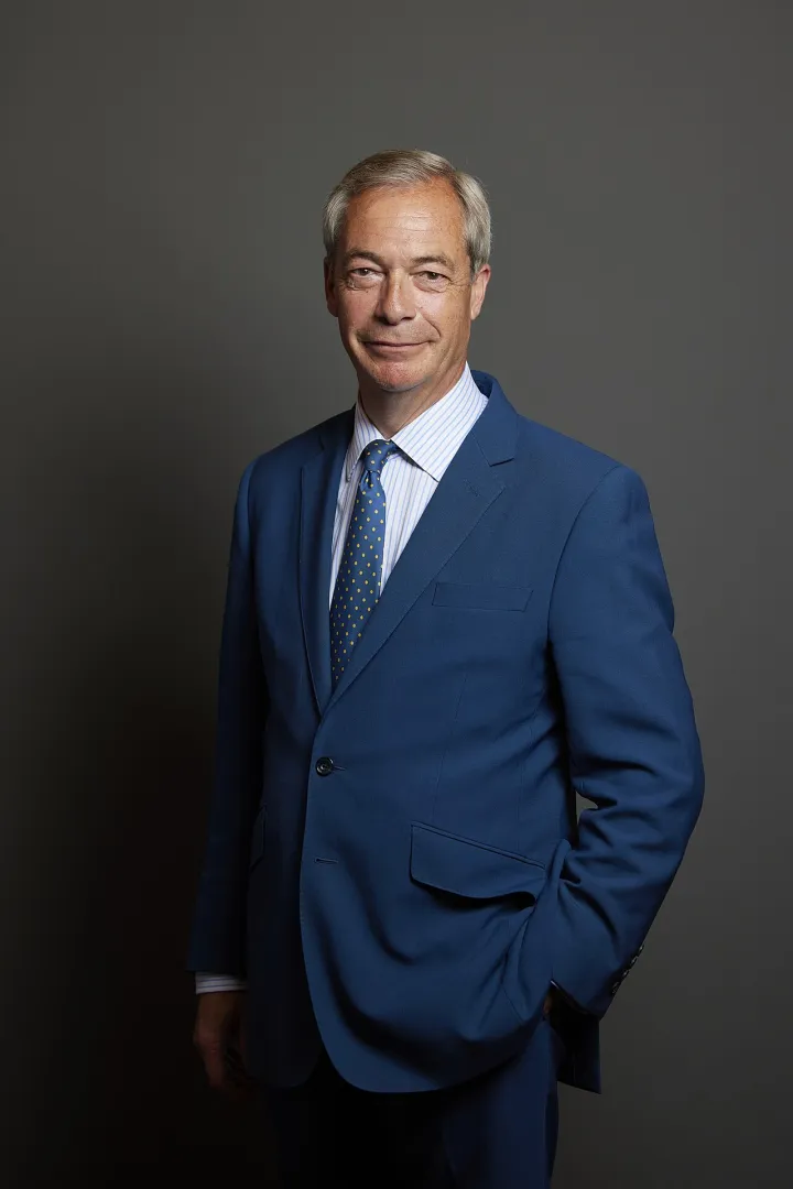 Official portrait of Nigel Farage MP