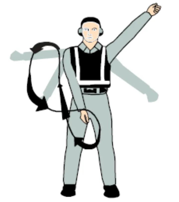 Emergency Hand Signals 4 - Fire