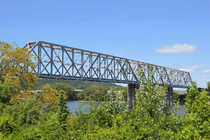 Cincinnati Southern Bridge from southeast