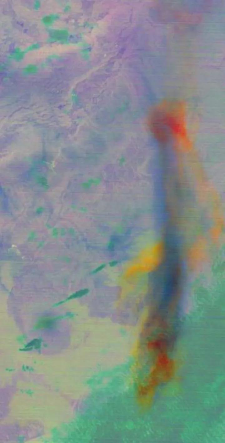 NASA Spacecraft Spots Large Eruption of Russian Volcano, NASA