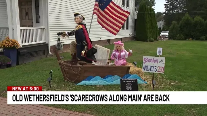 Wethersfield scarecrow recreates viral Dan Hurley moment with NCAA tournament referee