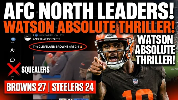 🚩BROWNS 3-1 LEADERS OF THE AFC NORTH! Watson vs Rogers Turned into an ABSOLUTE THRILLER! NO 27 QB!!