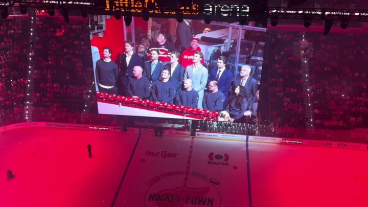 See Dylan Larkin get booed by Red Wings fans at Little Caesars Arena