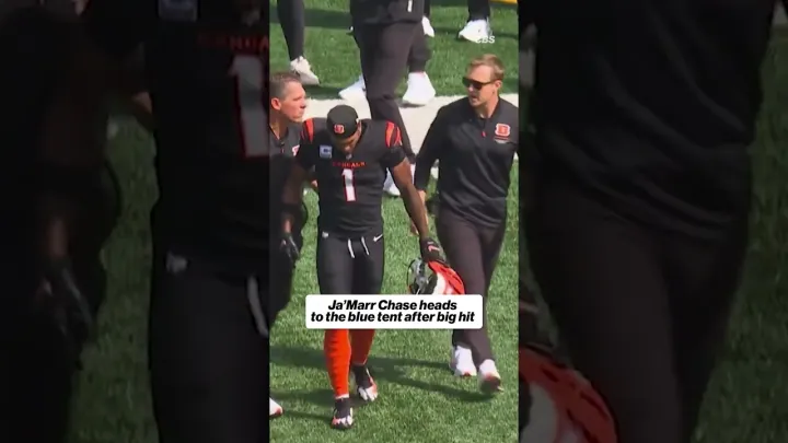 Thankfully Ja'Marr Chase was able to get up and walk off the field #NFL #bengals #football
