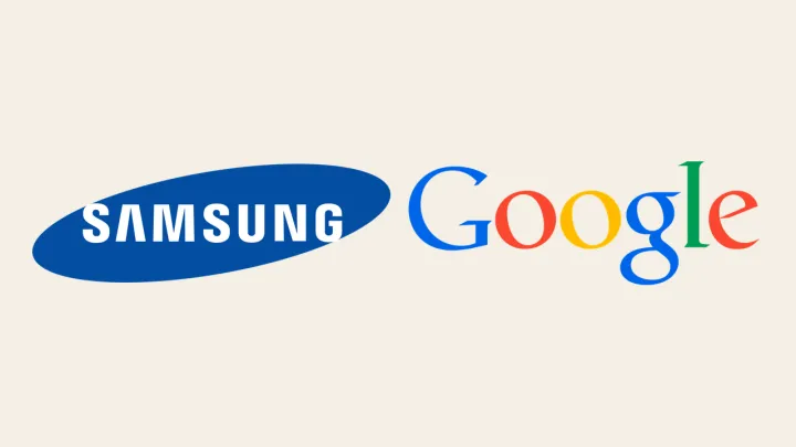 Samsung; Google logos
