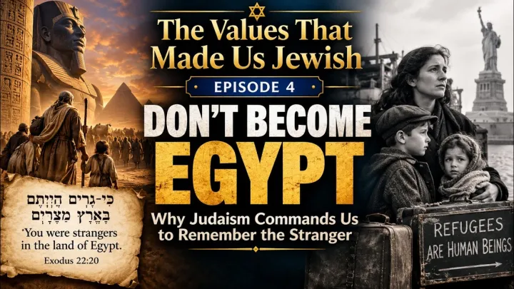Don’t Become Egypt - Why Judaism Commands Us to Remember the Stranger